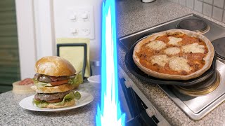 un big mac et une pizza