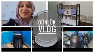 GUNLUK VLOG|KARGOLAR | AWOX KAHVE MAKINESI | CAYDANLIK BOYAMA  ✅️