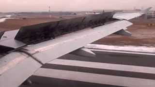 US Airways A319 Smooth Winter Landing in Charlotte (KCLT) *HD wingview!*