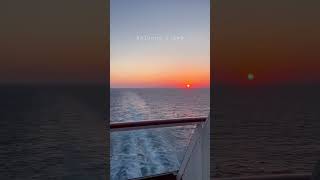 Nothing beats sunset views from the cruise ship balcony #shorts