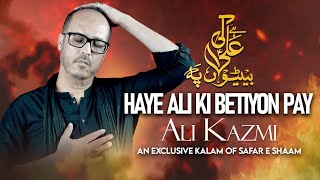 HAYE ALI(as) KI BETIYON PAY | ALI KAZMI | NEW SAFAR E SHAAM NOHA | MUHARRAM / SAFAR | 1446/2024 |