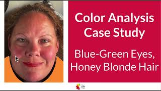 Color Analysis Case Study - Honey Blonde Hair, Blue-Green Eyes