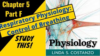 Costanzo Physiology (Chapter 5F) Respiratory Physiology: Control of Breathing || Study This!