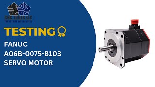 TESTING A NEW FANUC A06B-0075-B103 SERVO MOTOR #cnc #fanuc #engineering #test #servomotor #new