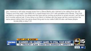 Scammers use celebrity names to steal your money