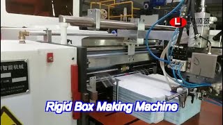 Fully Automatic Jewellery Boxes Electronic Products boxes Making Machine With Camera Tracing System