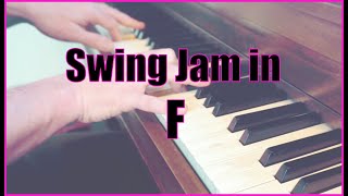 Jam Backing Track – Swing Jam in F – Blues Scale | Play-along