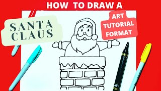 Art Tutorial on How to Draw a Sant. This video is to draw along to.