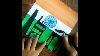 || Independent Day Painting || #shorts #independenceday