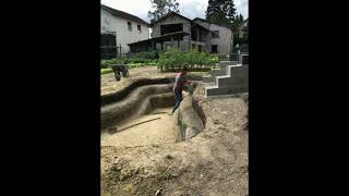 Création d'un Bassin pour Koi avec cascade et lagune