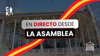 🔴 DIRECTO 🔴  AYUSO RESPONDE A LOS ATAQUES DE LA IZQUIERDA