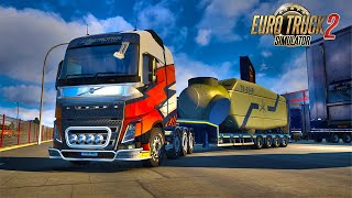 🚚 Cargo Challenge: Volvo Truck Drives Through India's Traffic in Brazil!🚚💨| Euro Truck Simulator 2