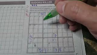 (#9522) Saturday. Killer Sudoku puzzle. Bonus Extra edition. 11-02-2024 Extra part 2 of 4