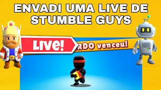 Invadi uma live de stumble guys