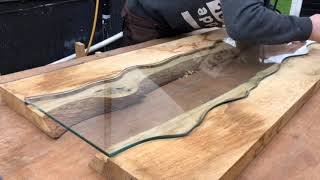 Wooden and glass table step by step /Masa din lemn cu sticla pas cu pas