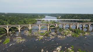 2021 Arched A-Line Bridge Richmond, Virginia 4K 60FPS Drone Video Clip