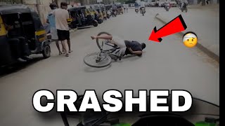 Scooter crashed into my bike!! 💔