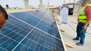 Installing Solar Power Systems (1) for Gaza Water Wells