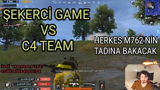 ŞEKERCİ GAME VS C4 TEAM yayıncı karşılaşmaları pubg