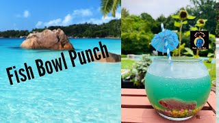 Fish bowl drink.