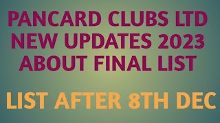 PANCARD CLUBS LTD NEW UPDATES MAY 2023