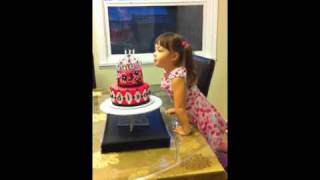 Adison blow out candles