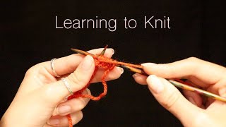 How to knit {ASMR} Casting on stitches | Stocking stitch | Showing you what I've made