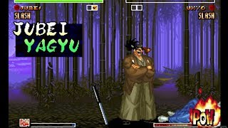 Samurai Shodown IV: Jubei playthrough lvl-4【60fps】