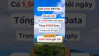 Gói SD90 Viettel #trend #xuhuong #4gcunghue