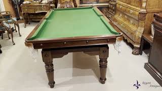 Antique Victorian Snooker / Dining Table Fully Refurbished