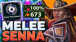 SENNA BUT SHE IS MELEE?!?! This Augment Turns Her Melee And It Is BUSTED! | LoL 2v2v2v2 Arena