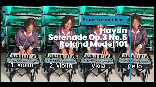 J. Haydn Serenade Op.3 No.5 played with Roland System 100 Model 101