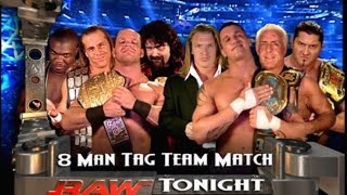 Shawn Michaels, Chris Benoit, Shelton Benjamin & Mick Foley vs Evolution RAW 4/12/2004 Highlights