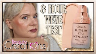 BEAUTY CREATIONS FLAWLESS STAY LIQUID FOUNDATION Review & 8 Hour Wear Test | Clare Walch