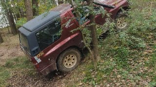 Opel Frontera Sport extrem offroad / HDH very easy through the pond hole