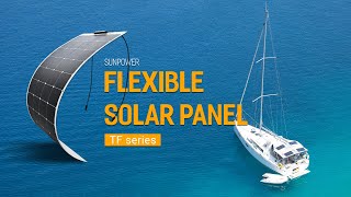 Yacht solar flexible panel installation