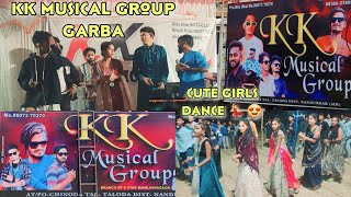 Kk Musical Group...Garba ras 💝🤩 Cute Girls Dance...🚀