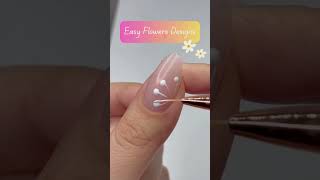 Easy flowers nails artwork ideas #shortsfeed #short #nailart