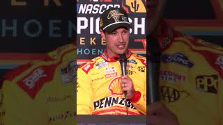 "We thrive under pressure" - Joey Logano #nascar #racing #motorsport