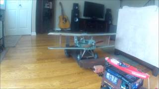 RC D90 with Airplane Trailer TEST 2- Motorized