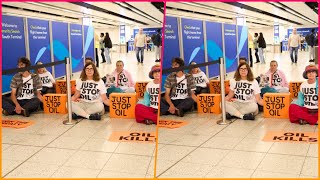 Gatwick airport departure gates blocked by environmentalists in plot to disrupt