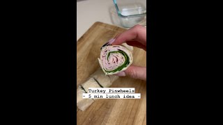 Turkey Pin Wheel | 5 Min Cold Lunch Idea