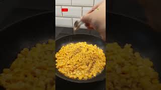 Quick Evening snack/classic Butter corn recipe #shorts #shorts feed #snack #sweden