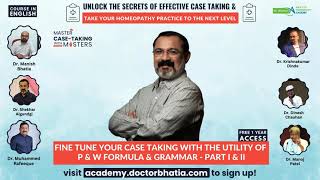 Dr Shekhar Algundgi | Master Case Taking With Masters