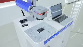 AccTek raycus / IPG 20w 30w 50w fiber laser marking machine engraving steel plastic aluminum, etc