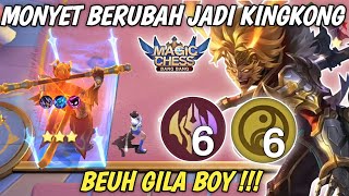 MONYET IMMORTAL TITAN MODE !!! INI SIH BUKAN MONYET LAGI TAPI KINGKONG Magic Chess Mobile Legends