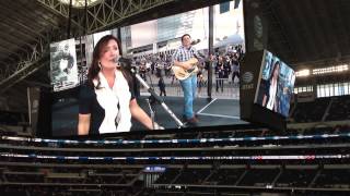 Jennifer Nickerson performing "Girl Next Door" at Dallas Cowboys Stadium