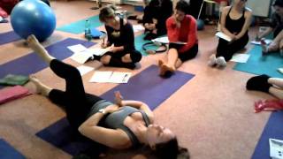 Daniella Mallach Pilates - How far and why we extend the leg In one leg circle