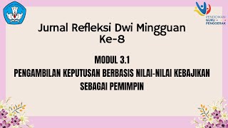 Jurnal Refleksi Dwi Mingguan Ke-8 Modul 3.1