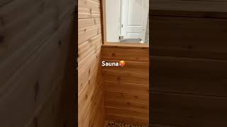 New Construction Interior Sauna. #harvia #sauna #saunadesign #builder #texas #diy #renovation